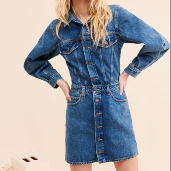 Agolde balloon sleeve dress Clearance